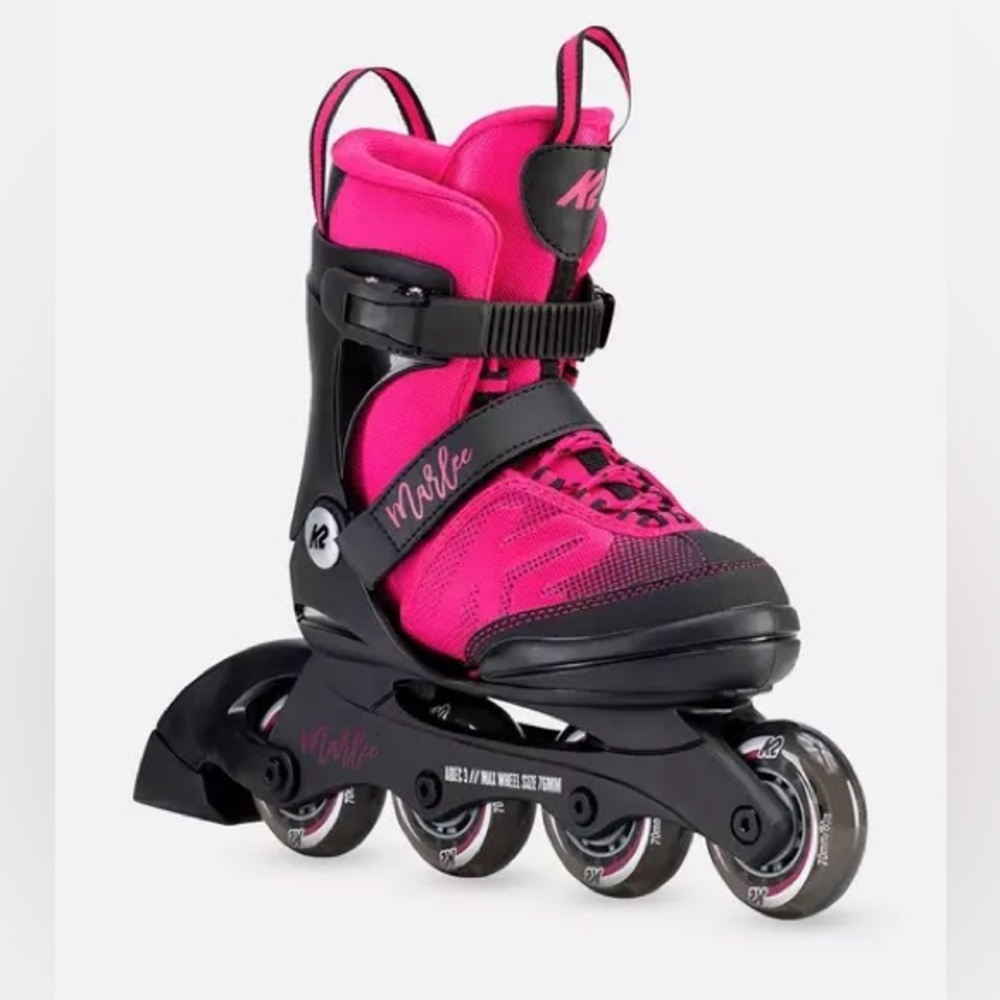 K2 Pink and Black Marlee Youth Inline Skates - Rollerblades
